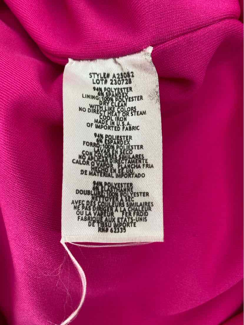 Size 8 BETSY ADAMS Fuschia Dress