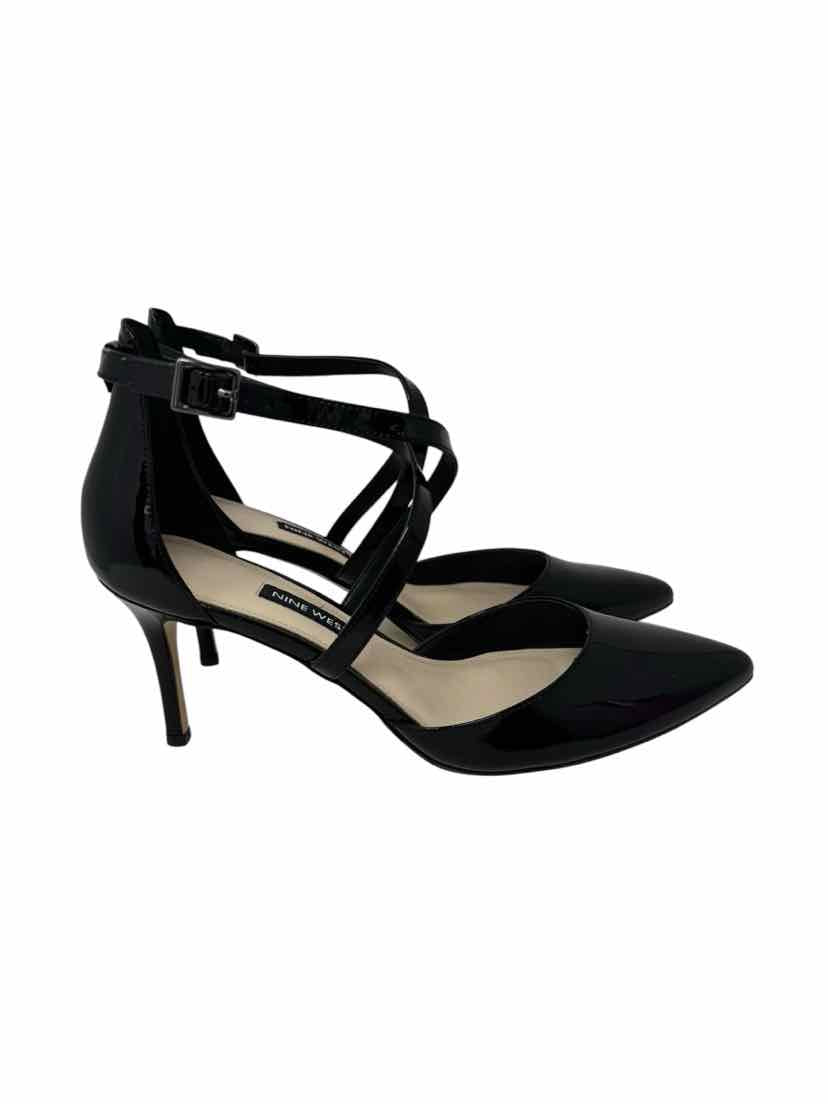 Shoe Size 7.5 Nine West Black Leather Pumps