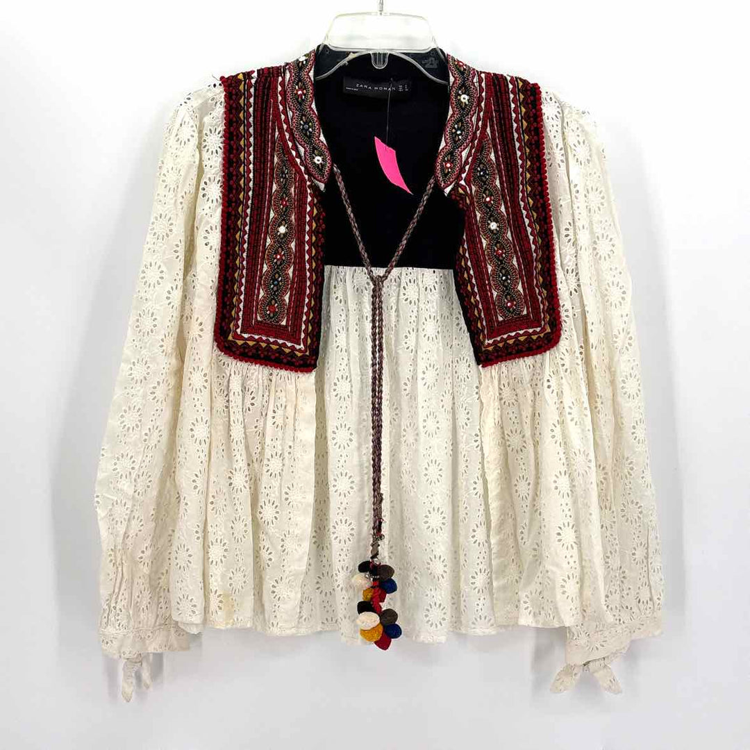 Size M ZARA Cream Cardigan