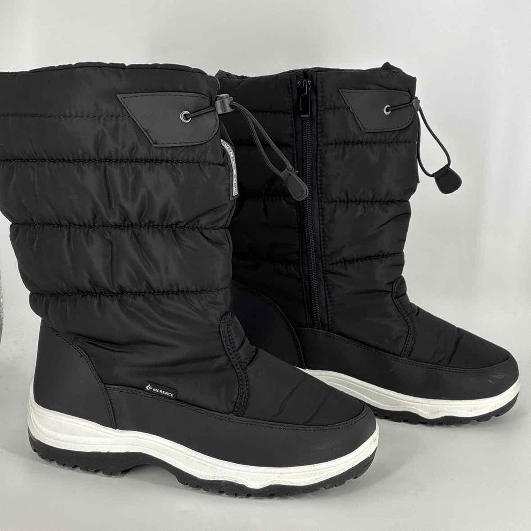 Shoe Size 42 Black Nylon Boots