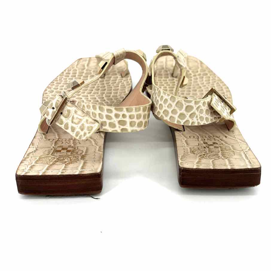 Shoe Size 7.5 Vince Camuto Ivory Leather Sandals