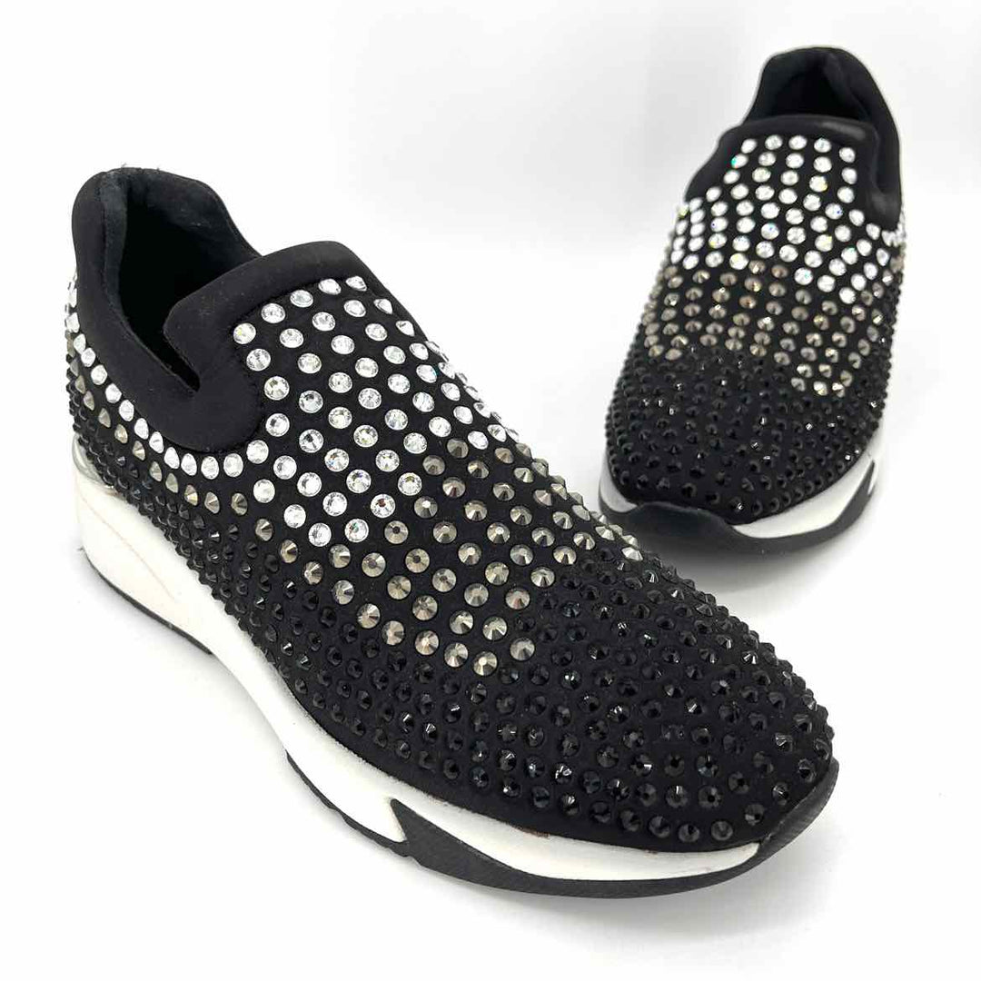 Shoe Size 10 INC Black Rhinestone Sneakers
