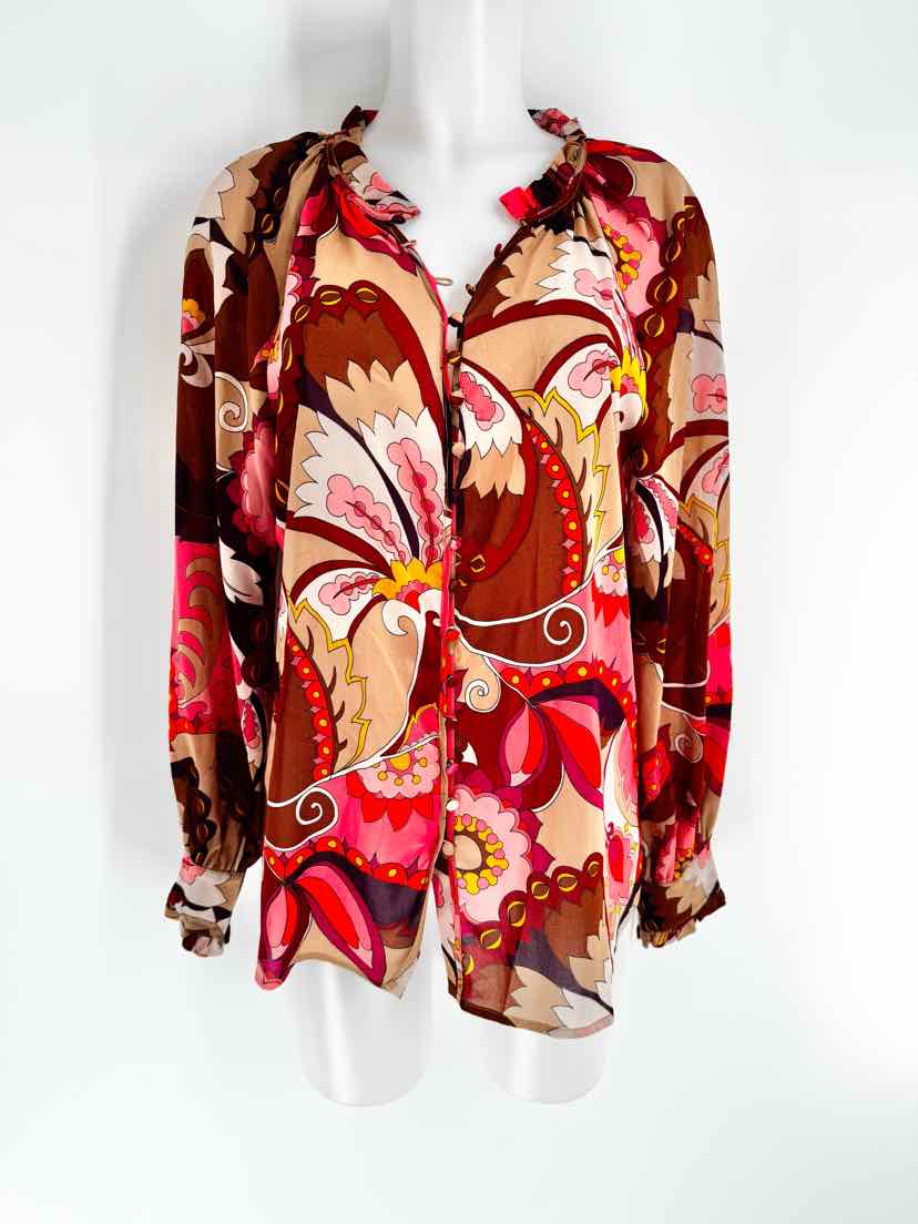 Size L TRINA TURK Multi-Color Shirt