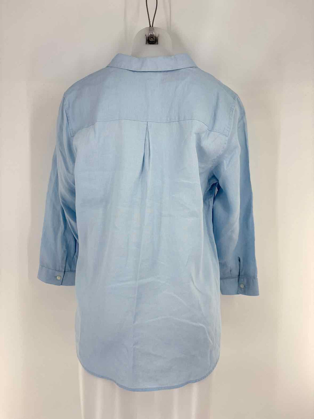 Size L J JILL Blue Print Shirt