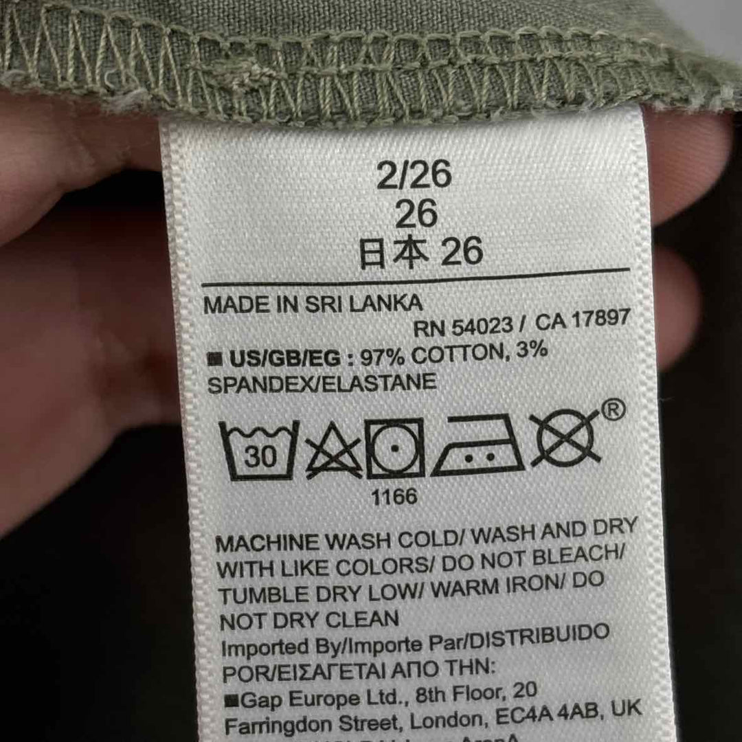 Size 26 GAP Olive Pants