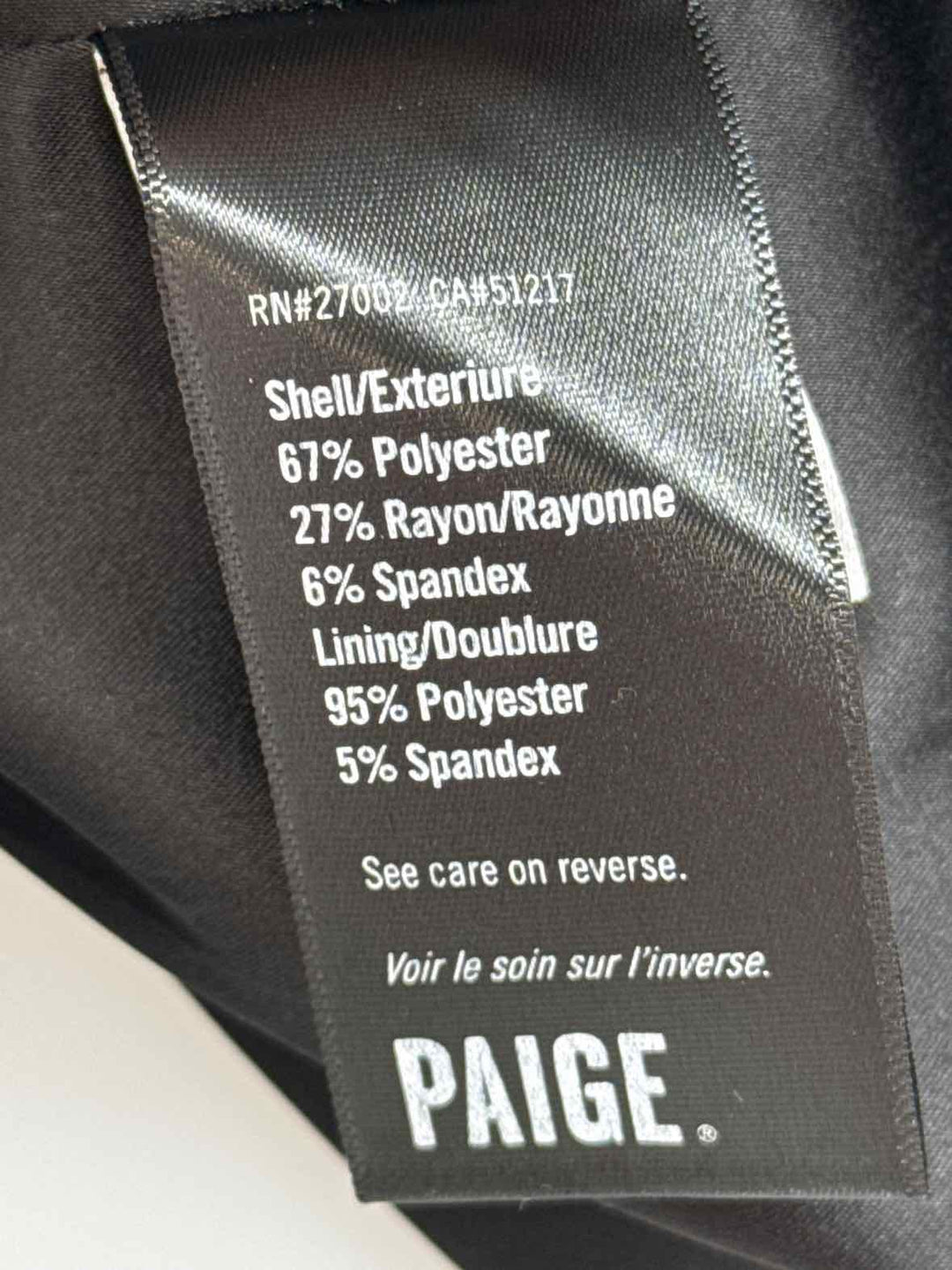 Size 2 PAIGE Gray Luxury - Blazer
