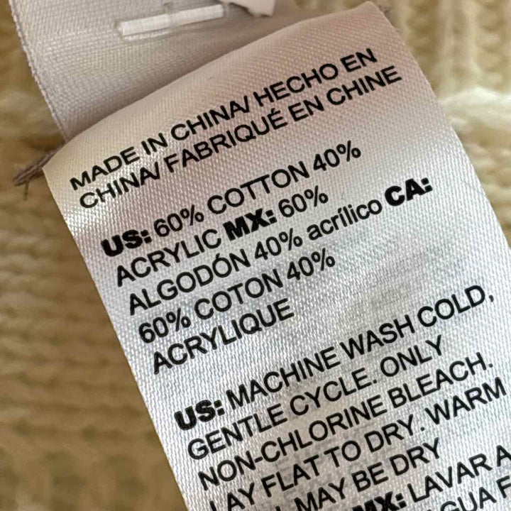Size L Chico's Ivory Knit Sweater