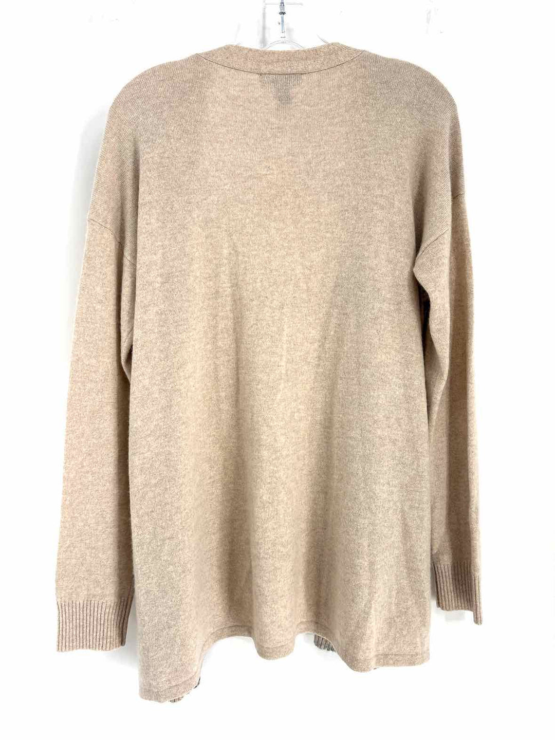 Size L SAKS FIFTH AVENUE Tan Cashmere Cardigan