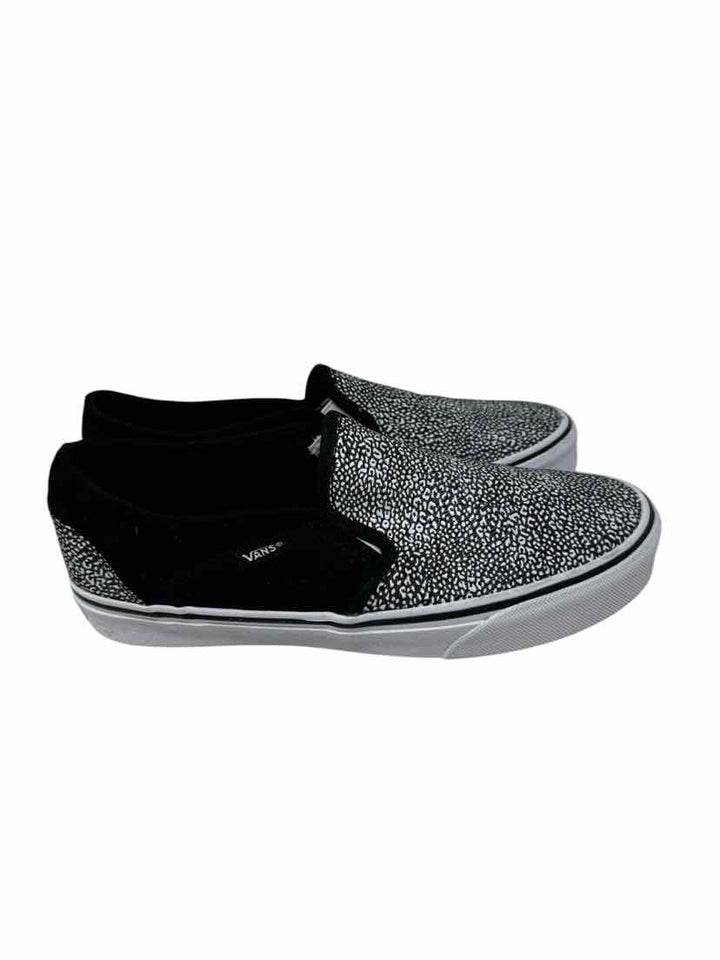 Shoe Size 7 Vans Black Suede Flats