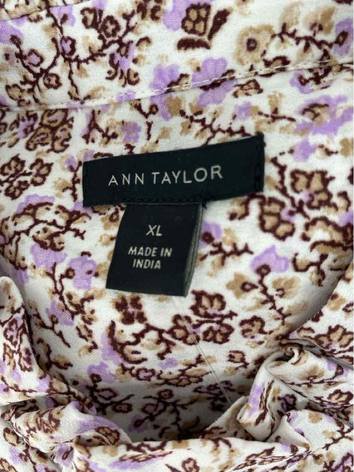 Size XL Ann Taylor Purple Shirt