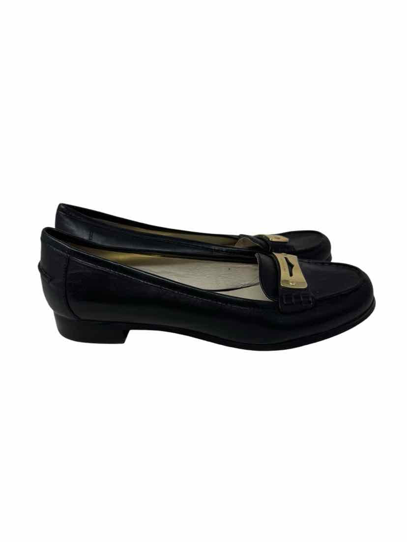 Shoe Size 10 Michael Kors Black Leather Loafers