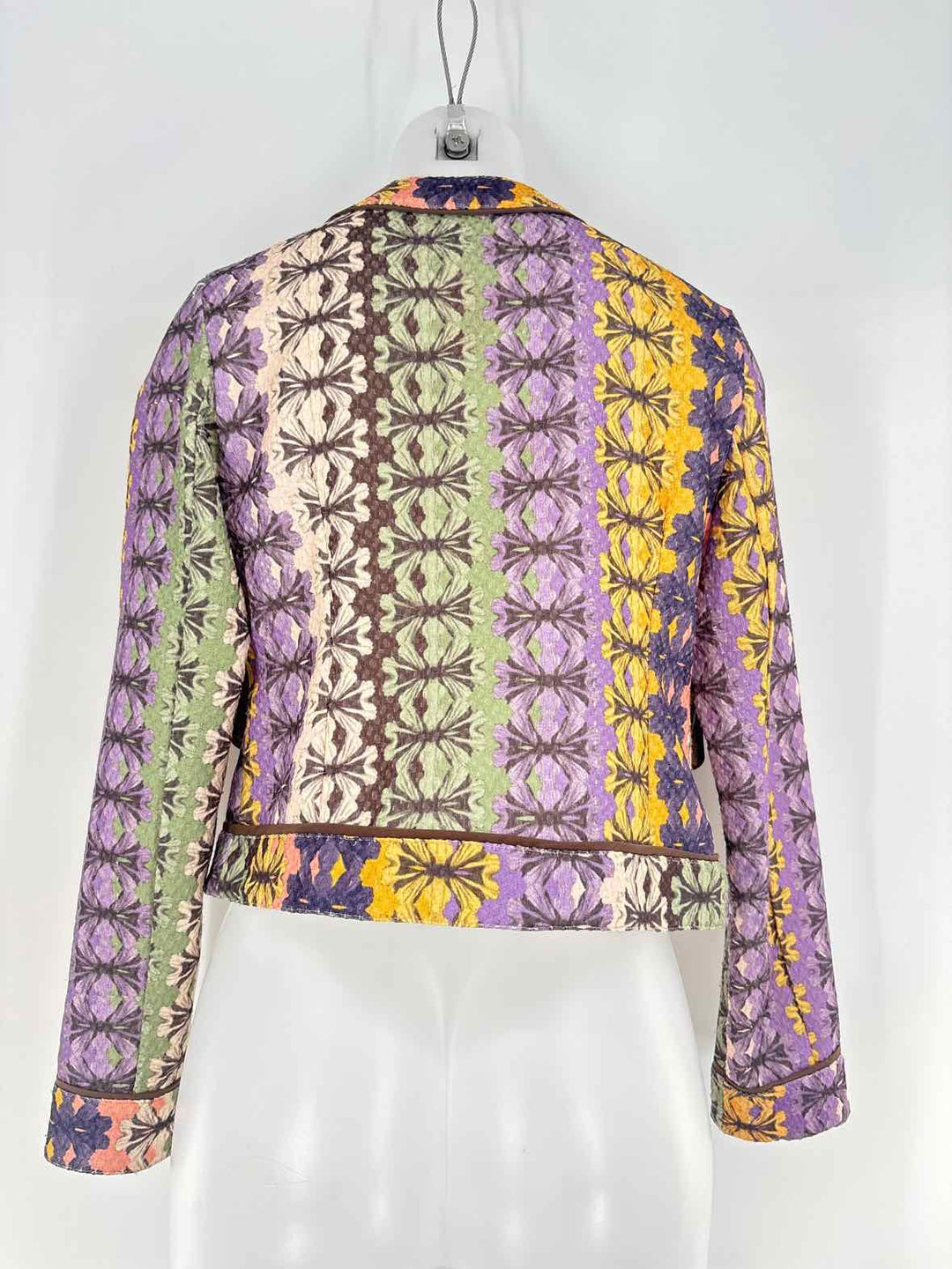 Size L FARM RIO Purple Print Jacket