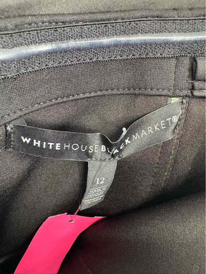 Size 12 White House Black Market Black Shirt