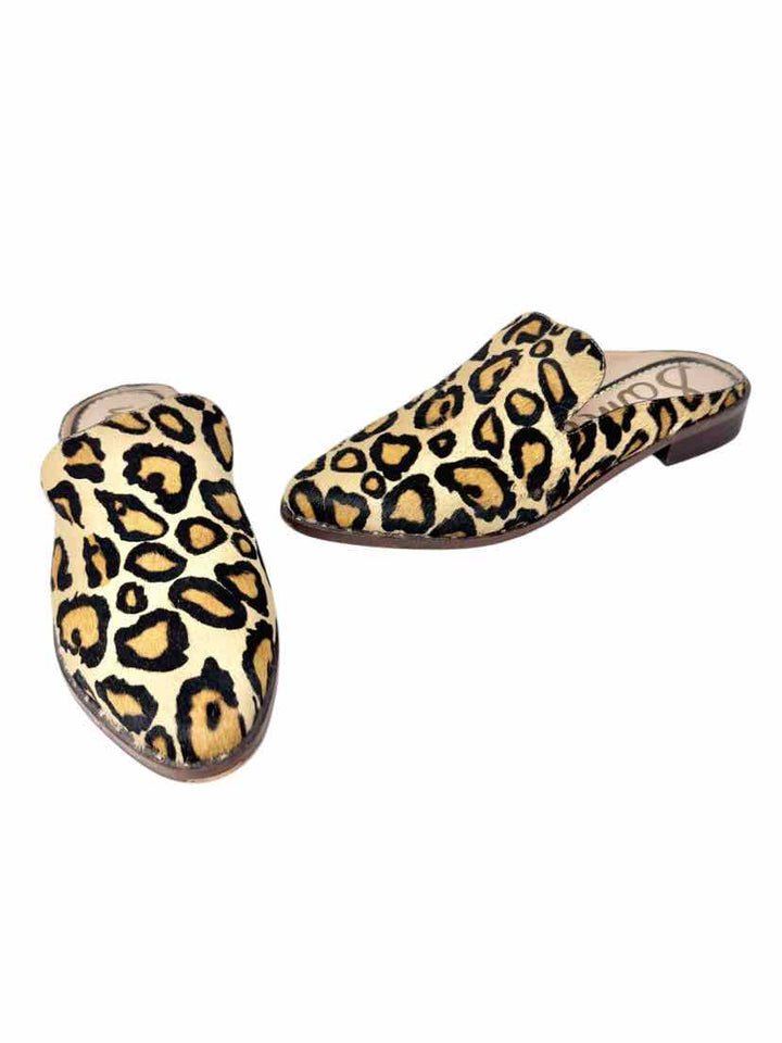 Shoe Size 9.5 Sam Edeleman Brown Print Mules