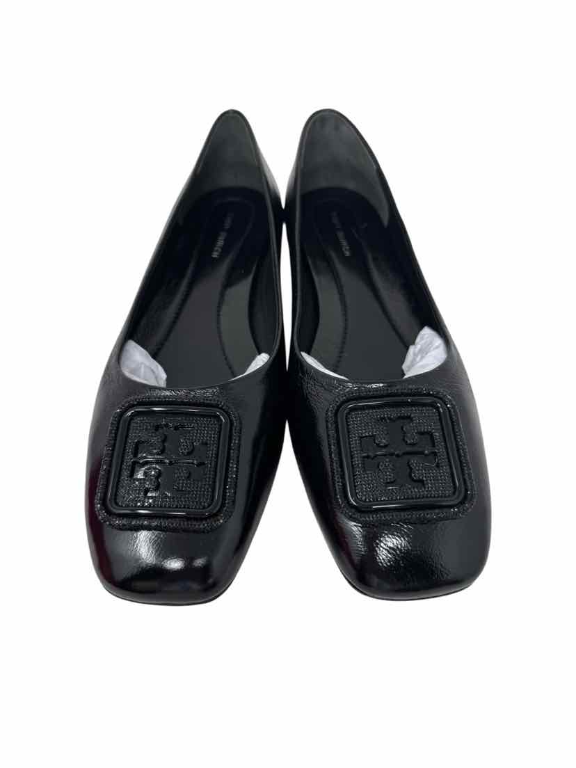 Shoe Size 9 Tory Burch Black Leather Flats