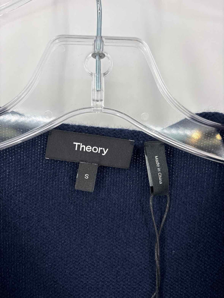 Size S THEORY Navy Cashmere Sweater