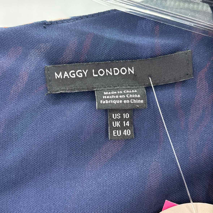 Size 10 MAGGY LONDON Navy Dress