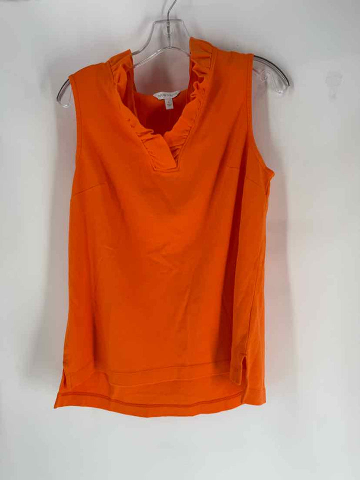 Size L CROWN & IVY Orange Shirt