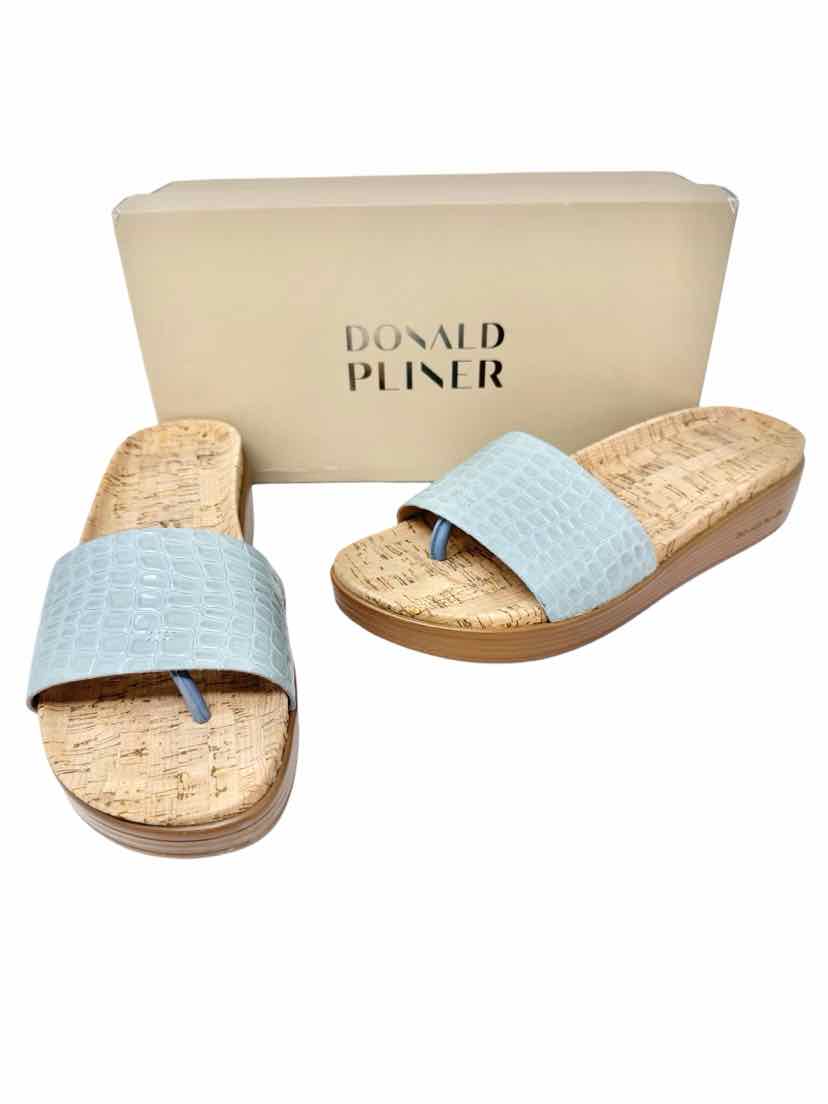 Shoe Size 8.5 DONALD PLINER Blue Leather Sandals
