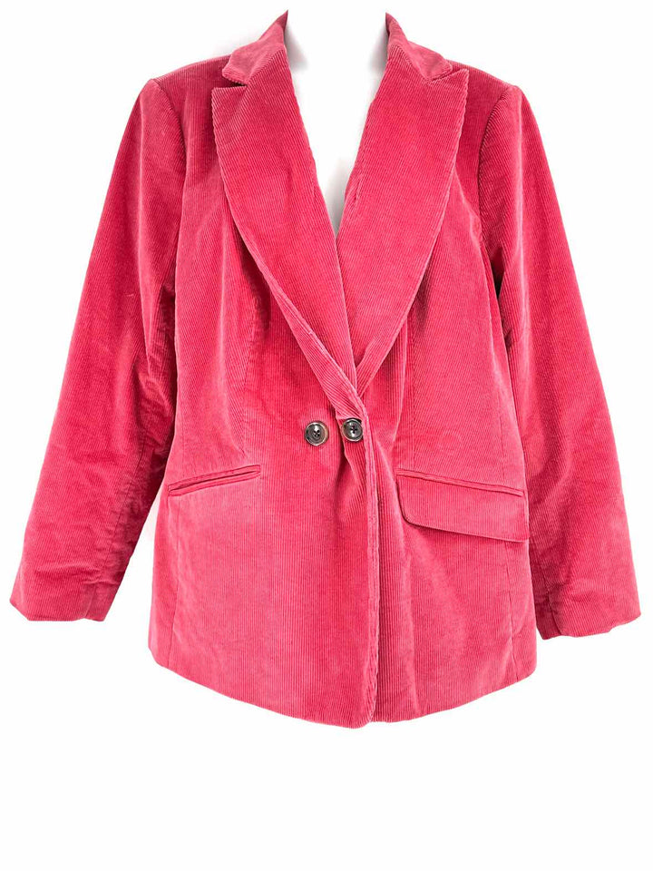 Size 16P Talbots Coral Corduroy Blazer
