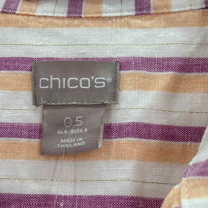 Size 6 Chico's White Shirt