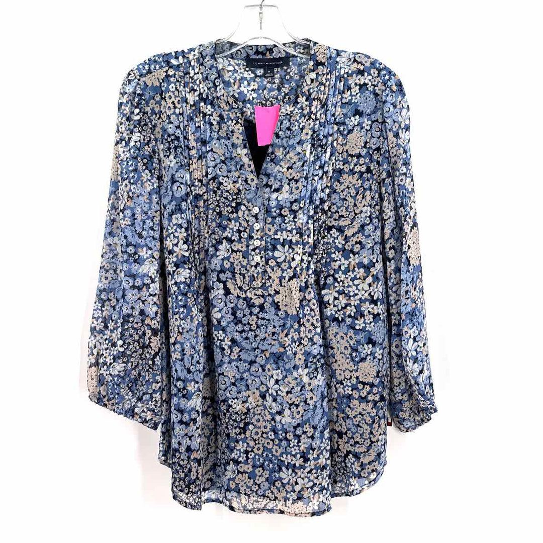 Size M TOMMY HILFIGER Blue Print Shirt