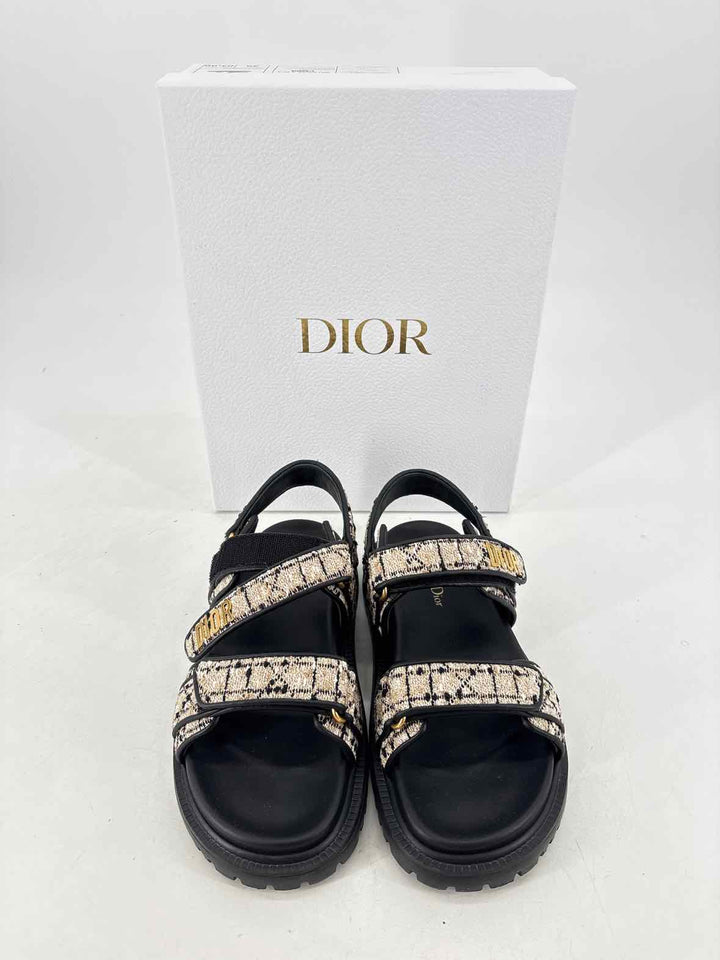 Shoe Size 38 CHRISTIAN DIOR Black Luxury - Sandals