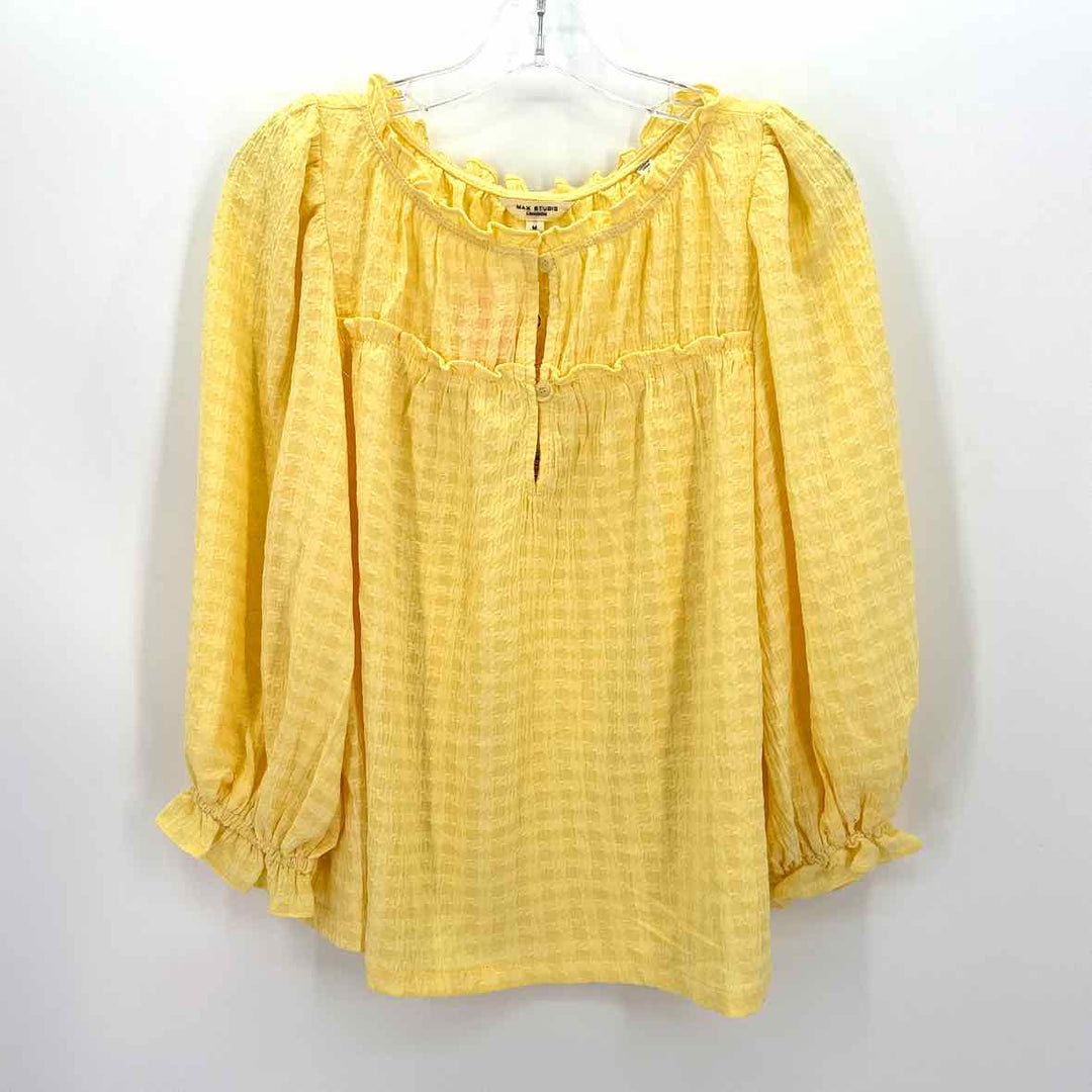 Size M MAX STUDIO Yellow Shirt
