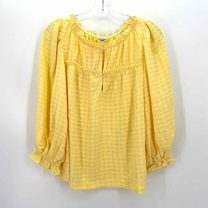 Size M MAX STUDIO Yellow Shirt