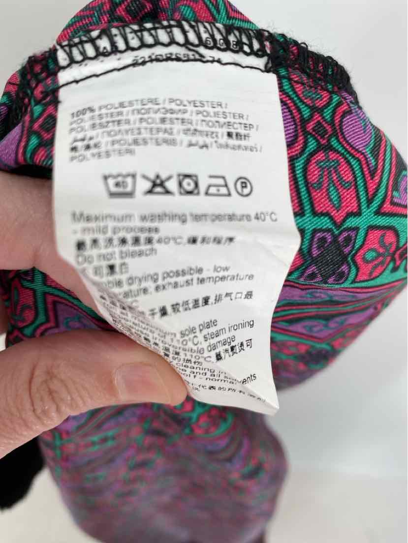 Size L Purple Print Dress