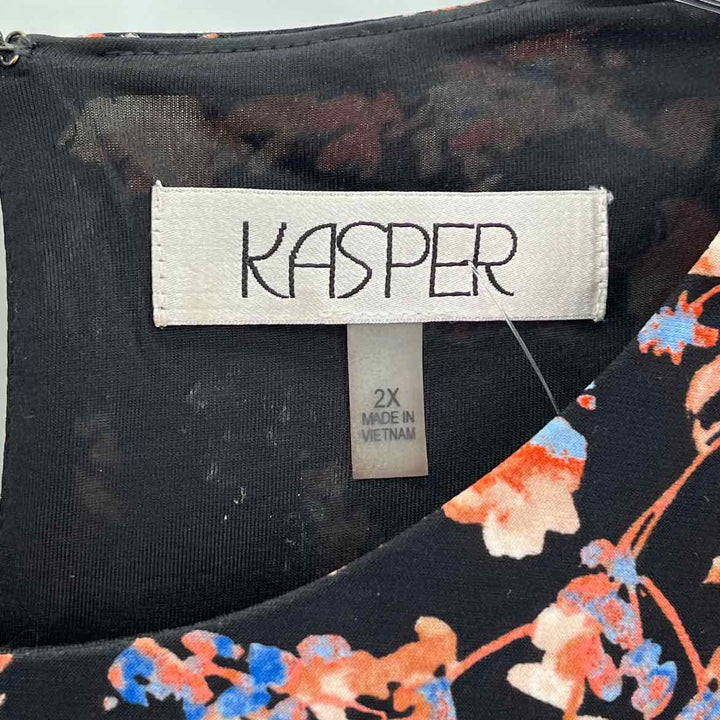 Size 2X KASPER Black Dress