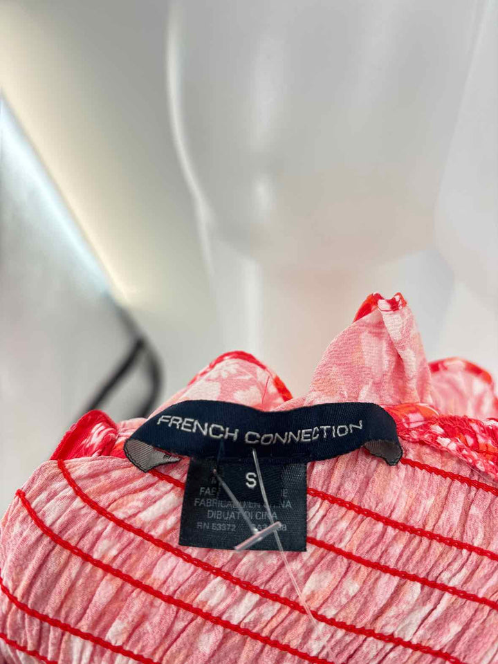 Size S FRENCH CONNECTION Red Print Dress