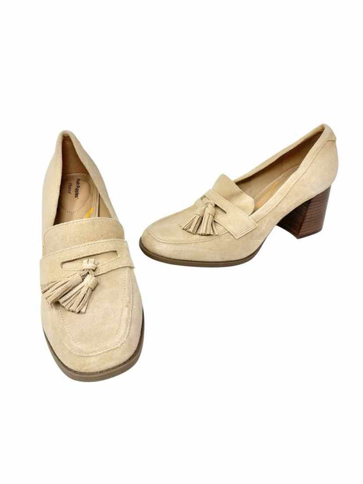 Shoe Size 9.5 Hush Puppies Tan Suede Pumps