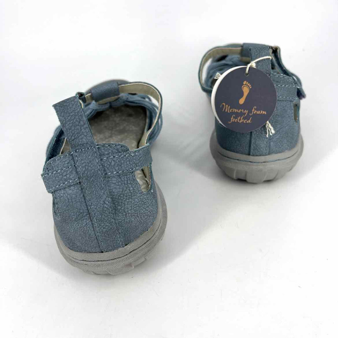 Shoe Size 8.5 JBU Blue Faux Leather Sandals
