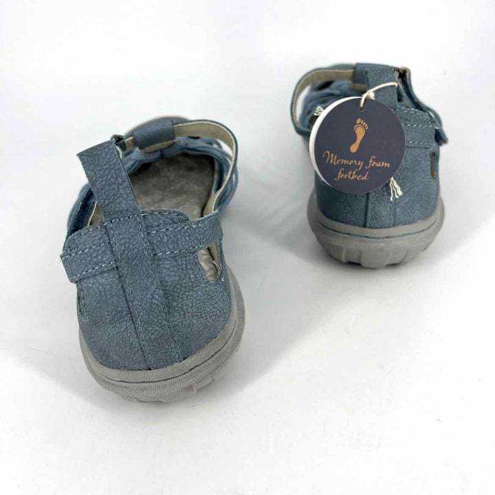 Shoe Size 8.5 JBU Blue Faux Leather Sandals