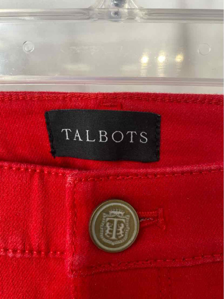 Size 8 Talbots Red Pants