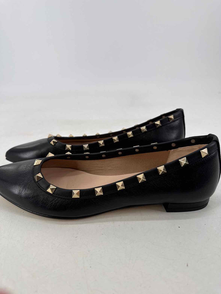 Shoe Size 9 Black Leather Flats