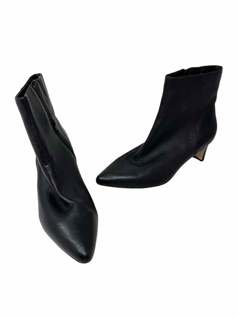Shoe Size 9 Black Leather Boots
