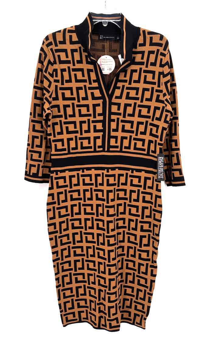 Size L NY & CO Multi-Color Knit Dress
