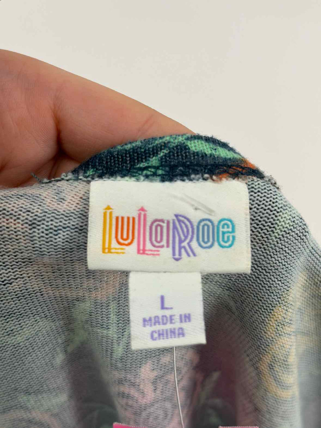 Size L lularoe Green Cardigan