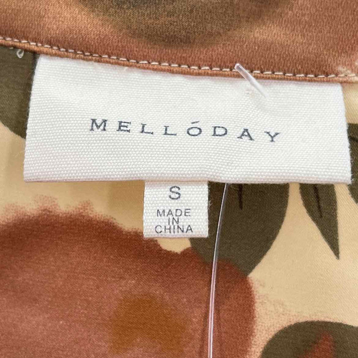 Size S MELLODAY Bronze Sateen Shirt
