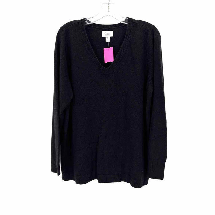 Size 1X Croft & Barrow Black Sweater