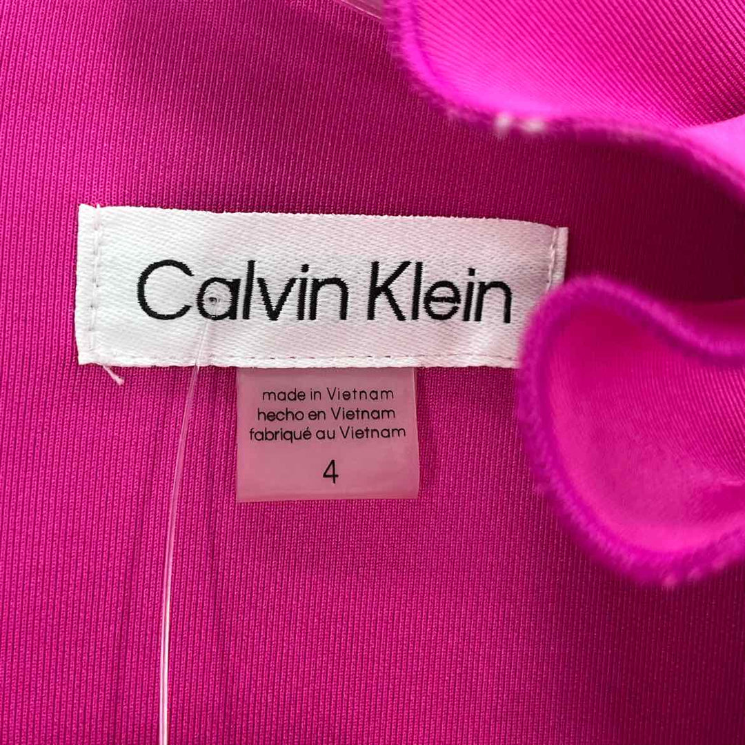 Size 4 Calvin Klein Fuschia Dress