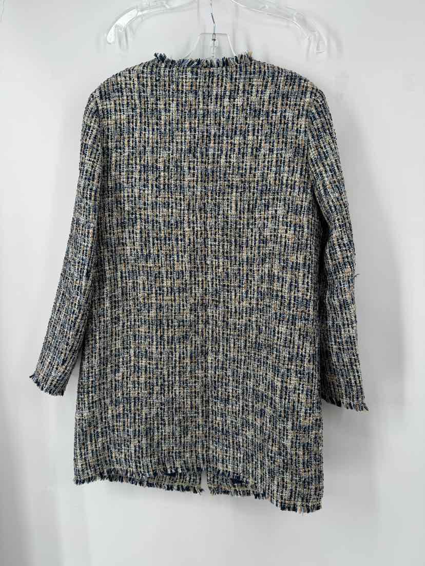 Size L J MCLAUGHLIN Blue Tweed Blazer