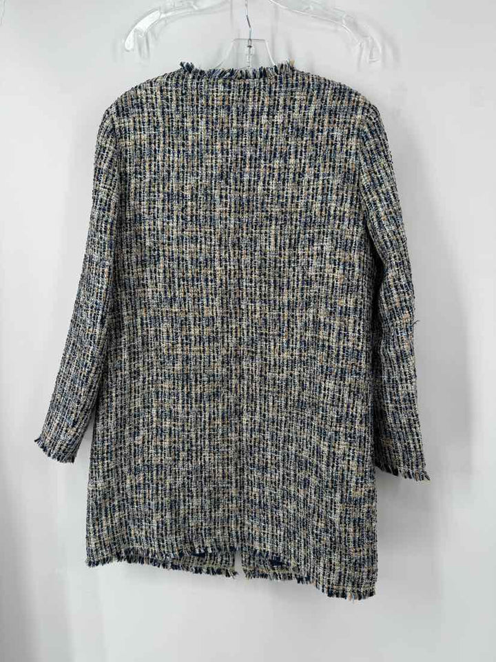 Size L J MCLAUGHLIN Blue Tweed Blazer