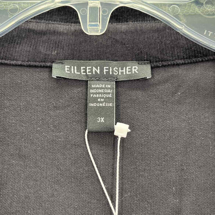 Size 3X Eileen Fisher Black Corduroy Jacket