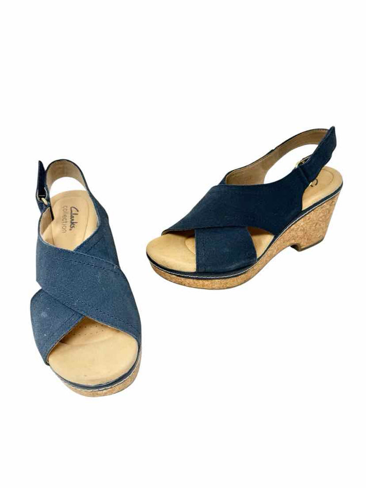 Shoe Size 7 CLARKS Navy Sandals