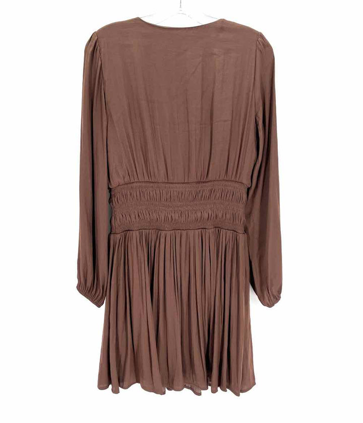 Size M Nine West Brown Sateen Dress