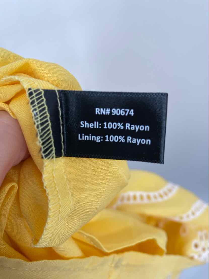 Size XS BOSTON PROPER Yellow Dress