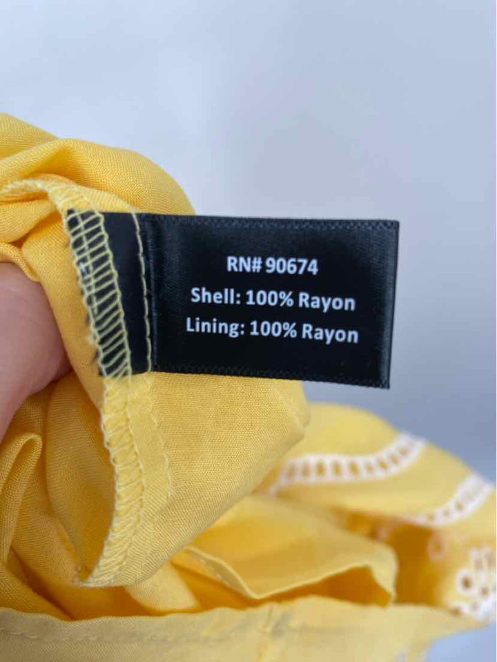 Size XS BOSTON PROPER Yellow Dress